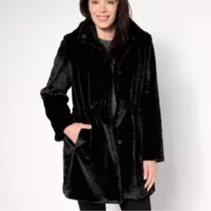 Dennis Basso Black Teddy Jacket